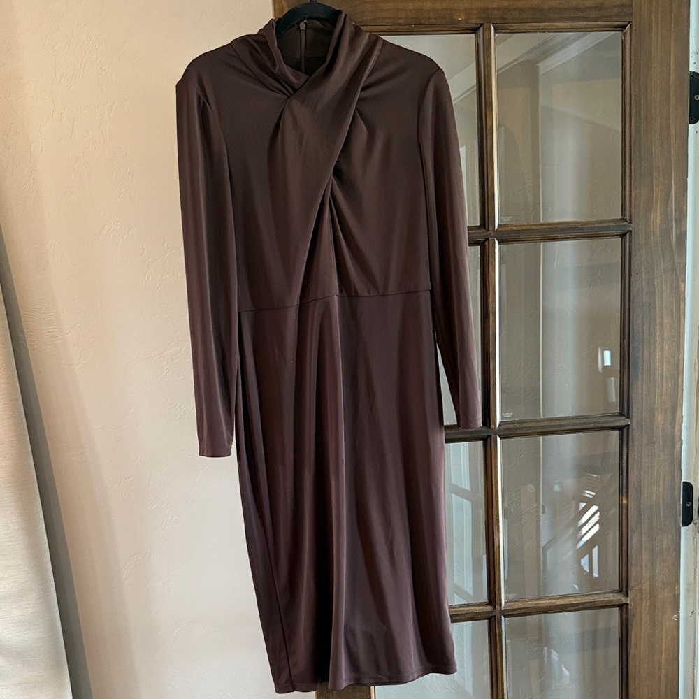 Ralph Lauren Chocolate Long Sleeve Dress